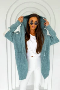 Kardigan dasmki LIFESTYLE turkusowy