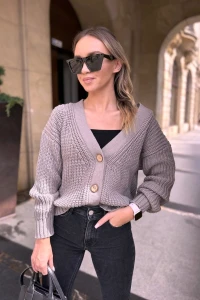 Krótki kardigan  LUCKY fango