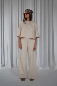 Purpura komplet damski dresowy beżowy 