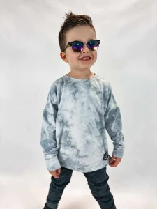 NUNU dziecięca bluzka longsleeve niebieska 