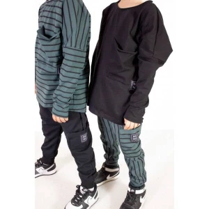 NUNU dziecięca bluzka czarna 