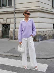  Cocomore damski sweter fioletowy