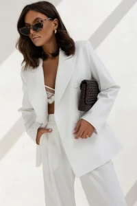 Marynarka damska Simona  biała 