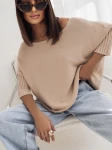 Cocomore sweter damski oversize beżowy